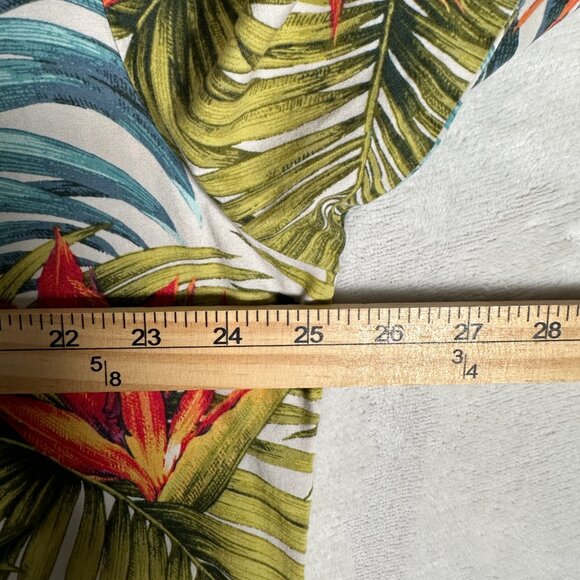 Tori Richard Uniforms Hawaiian Shirt Men L Tropical Short Sleeve Single Pocket - Picture 6 of 10